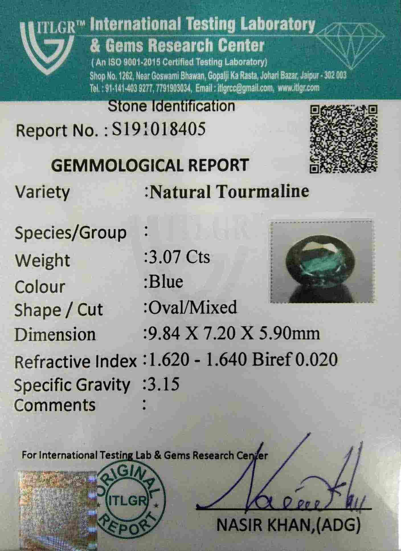 Tourmaline - 3.07 Carat