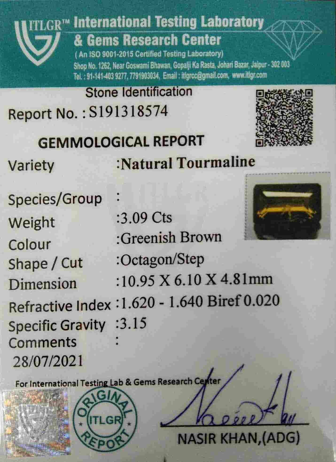 Tourmaline - 3.09 Carat