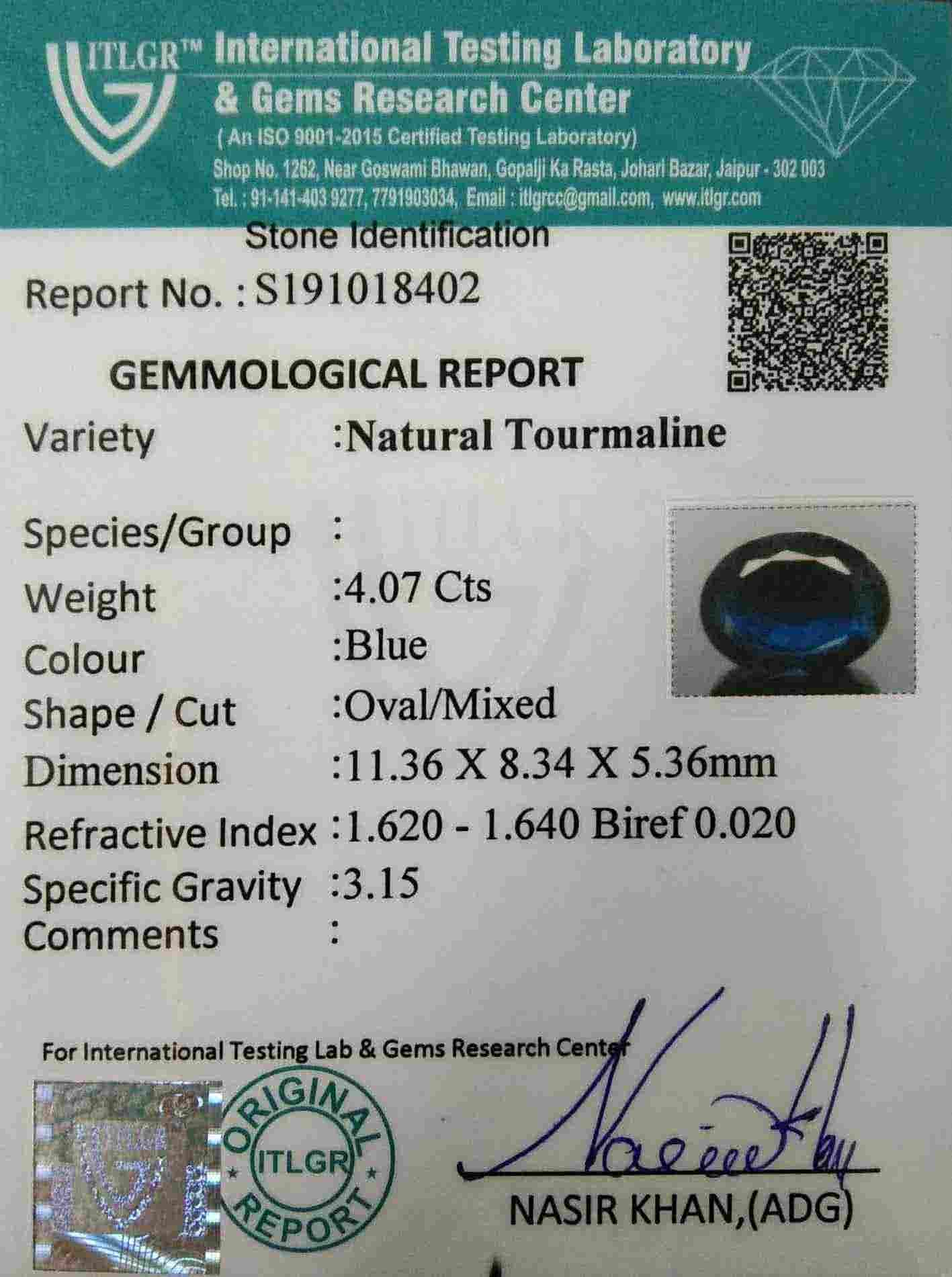 Tourmaline - 4.07 Carat