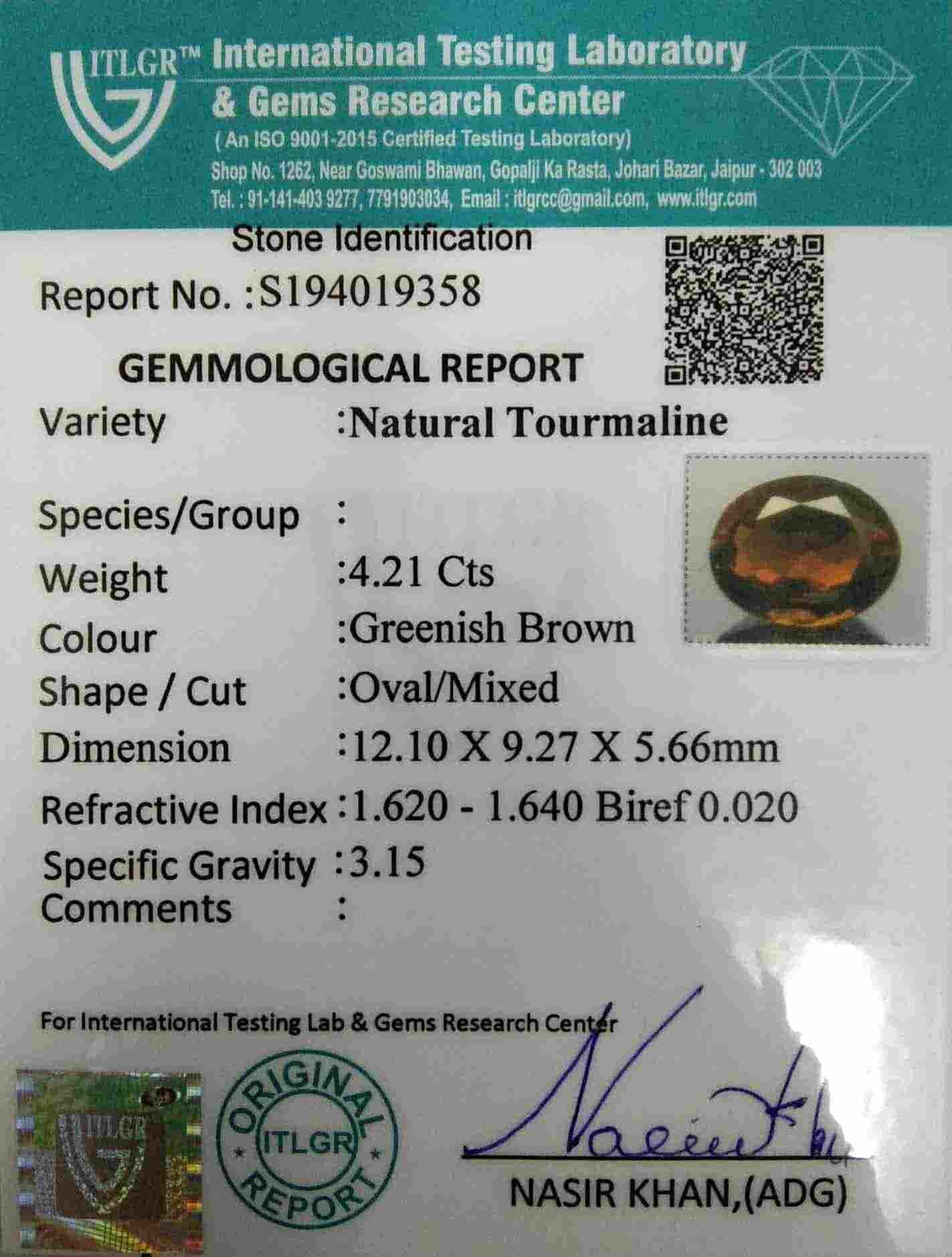Tourmaline - 4.21 Carat