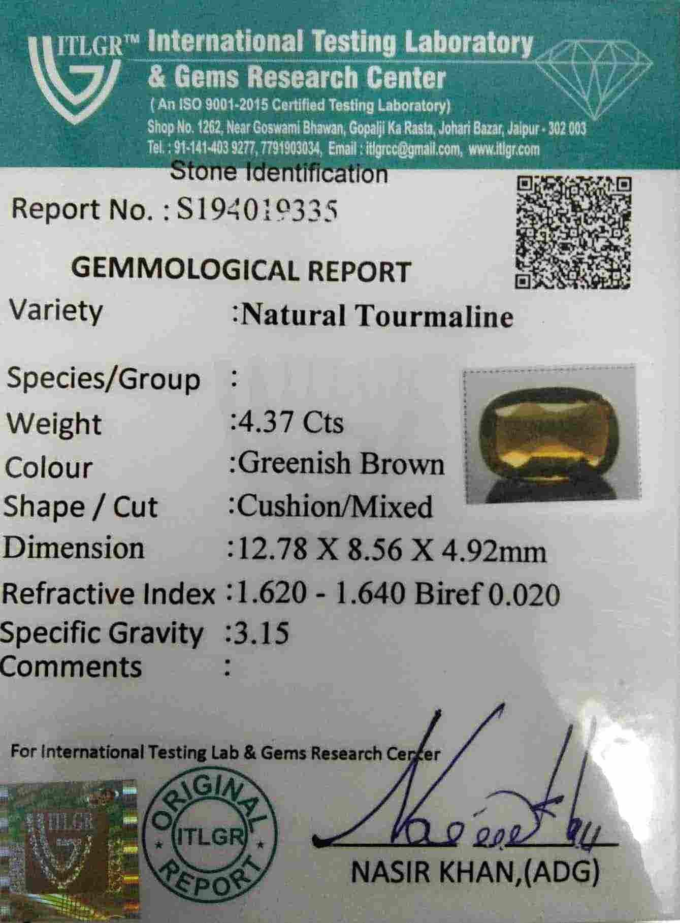 Tourmaline - 4.37 Carat