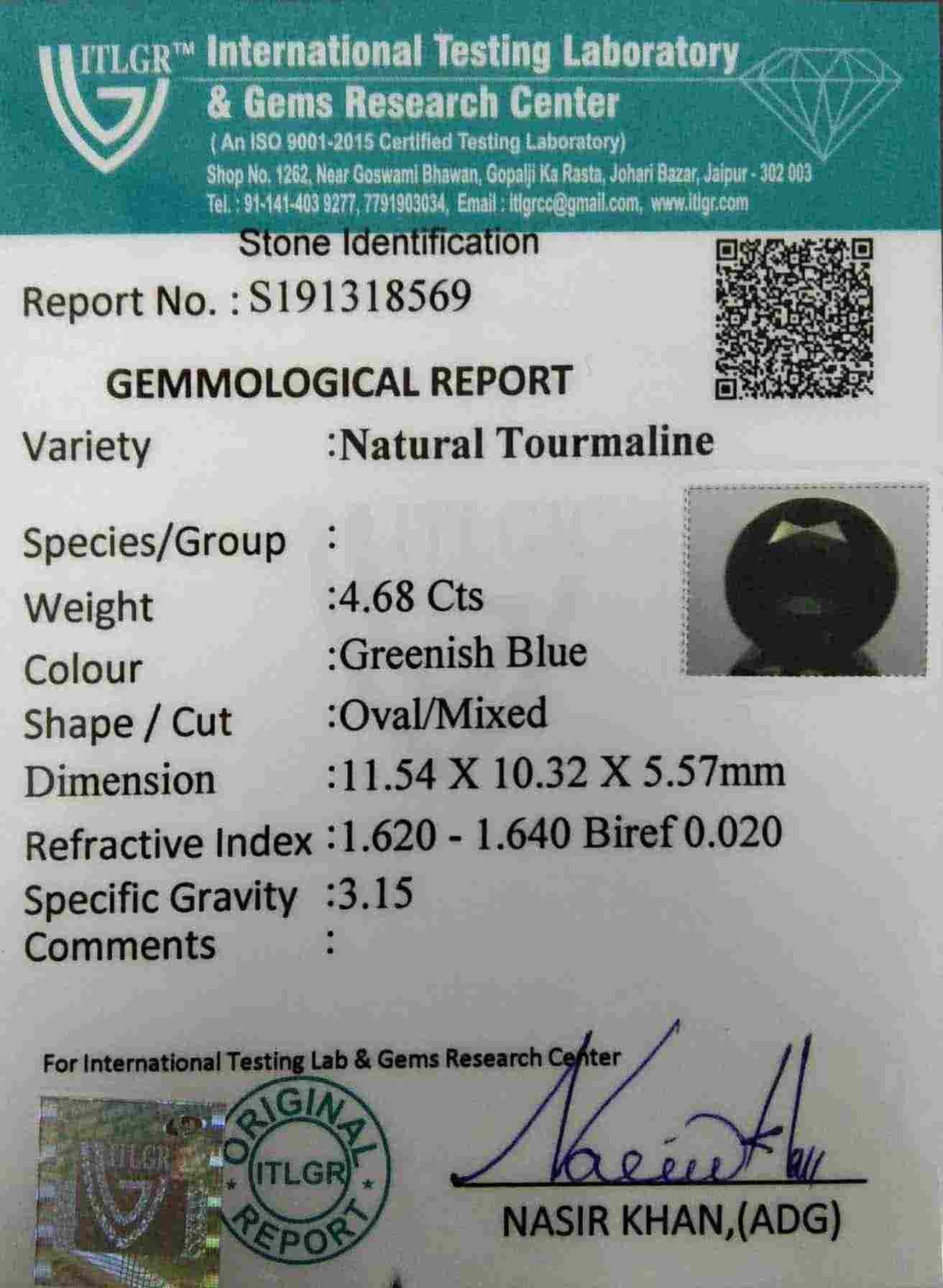 Tourmaline - 4.68 Carat