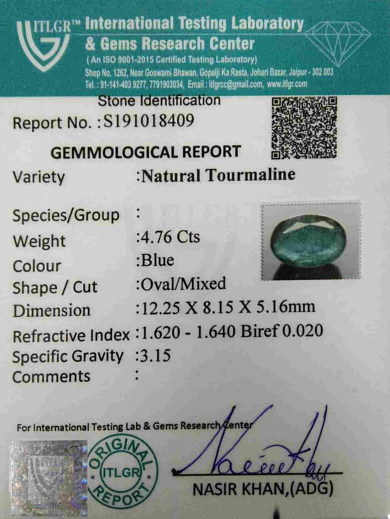 Tourmaline - 4.76 Carat