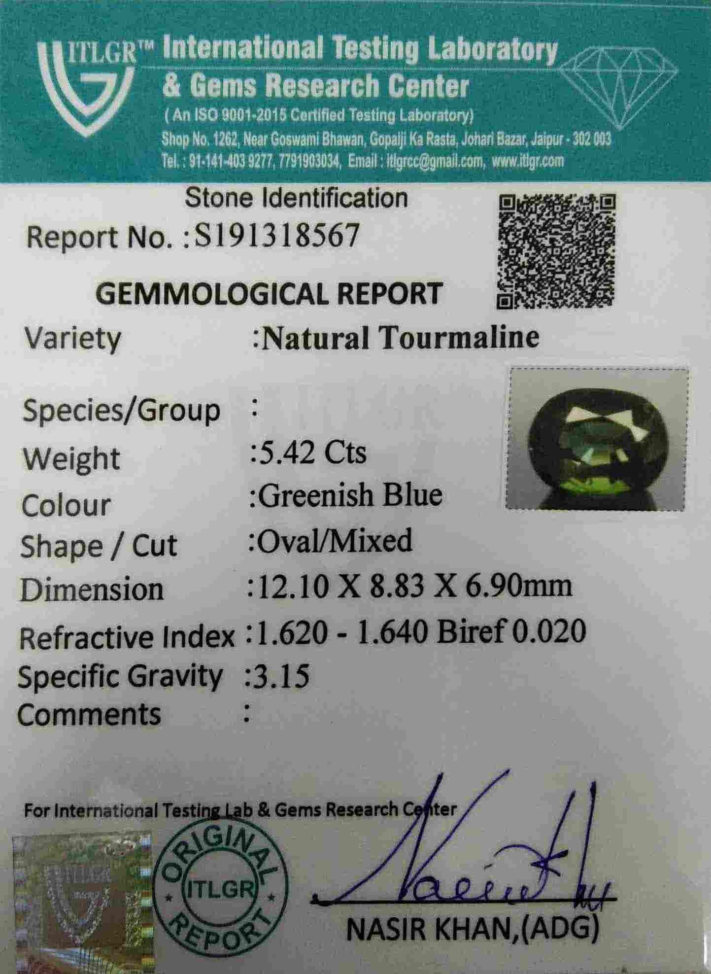 Tourmaline - 5.42 Carat