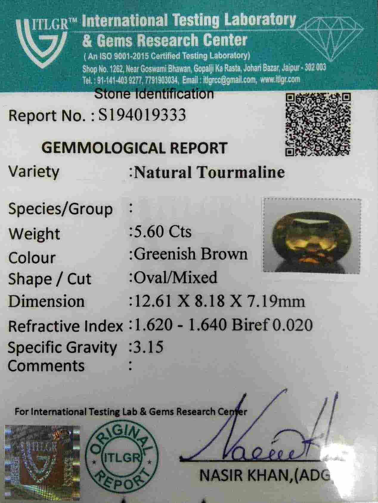 Tourmaline - 5.6 Carat