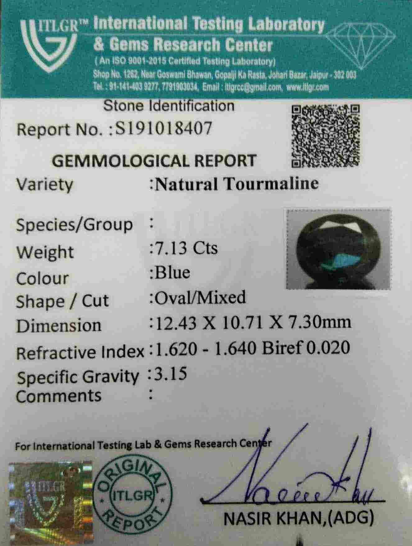 Tourmaline - 7.13 Carat