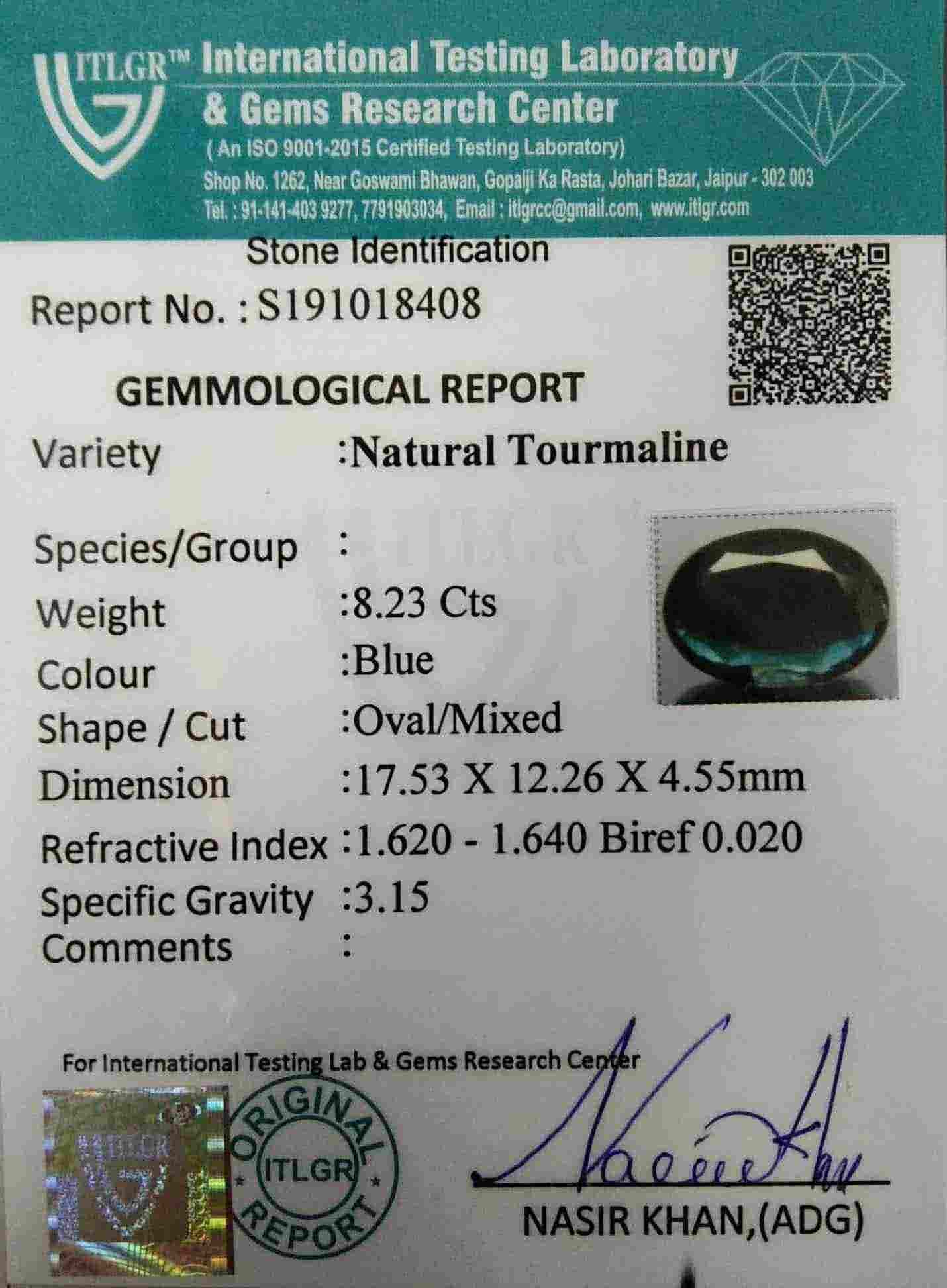 Tourmaline - 8.23 Carat