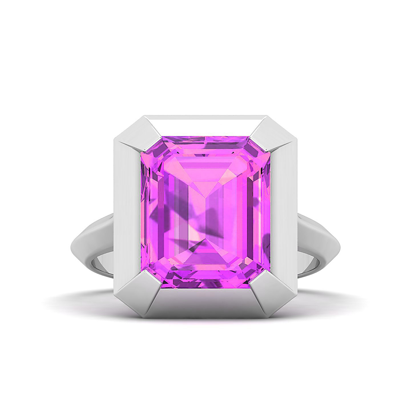 Twilight Blossom Pink Sapphire Ring
