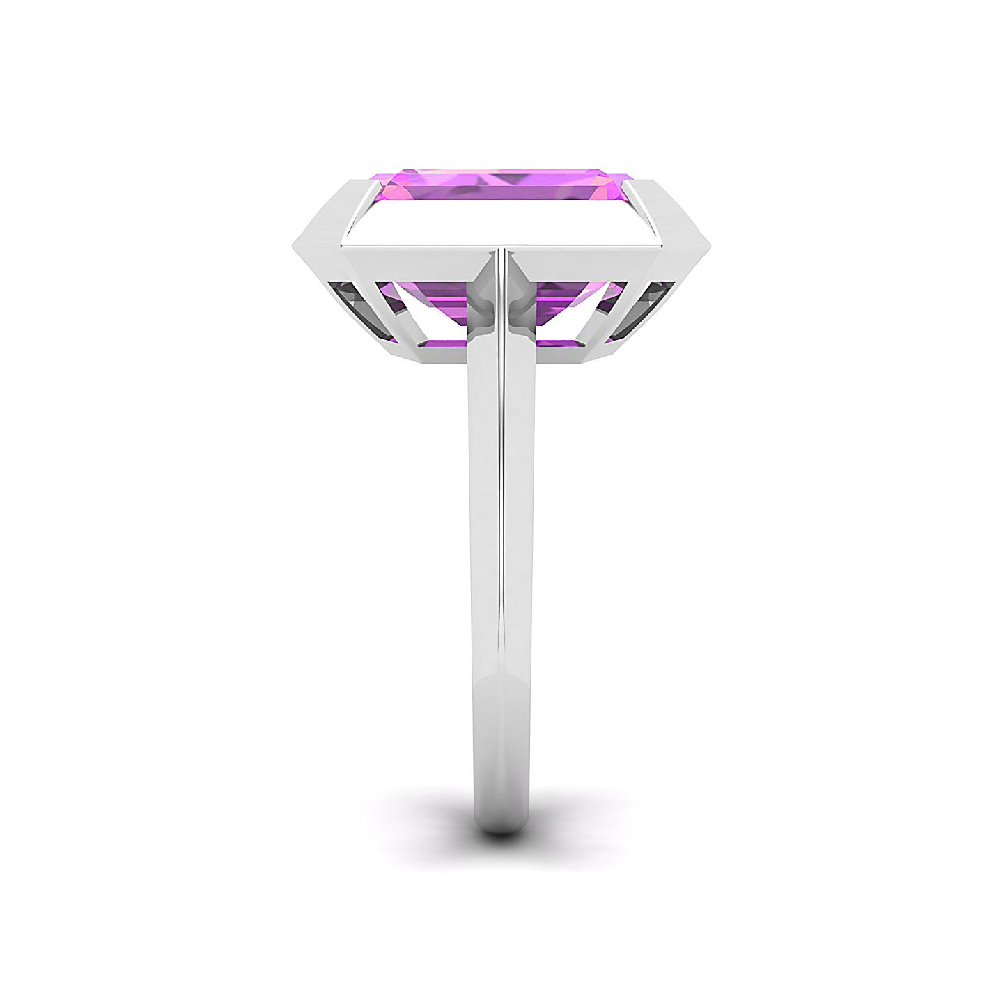 Twilight Blossom Pink Sapphire Ring