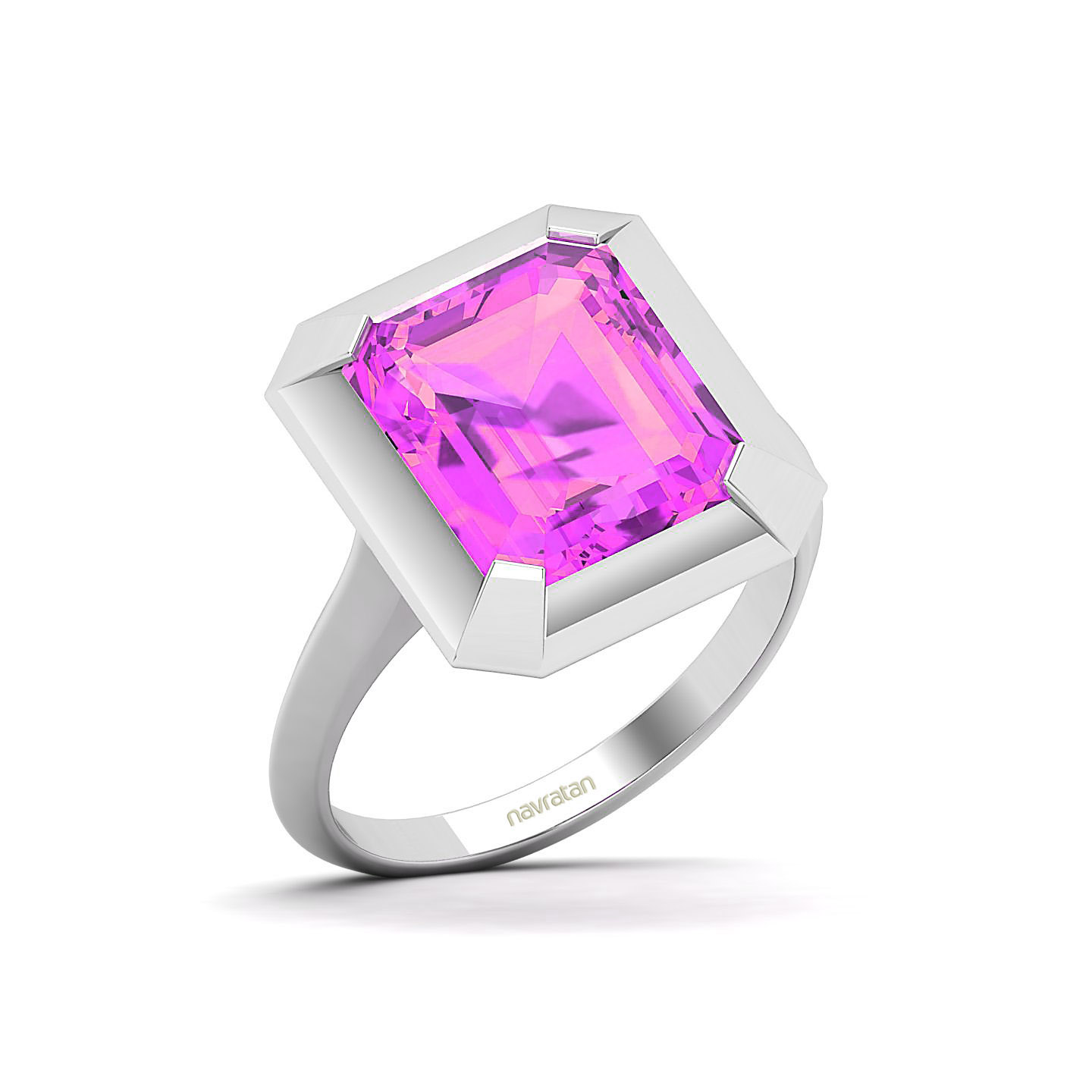 Twilight Blossom Pink Sapphire Ring