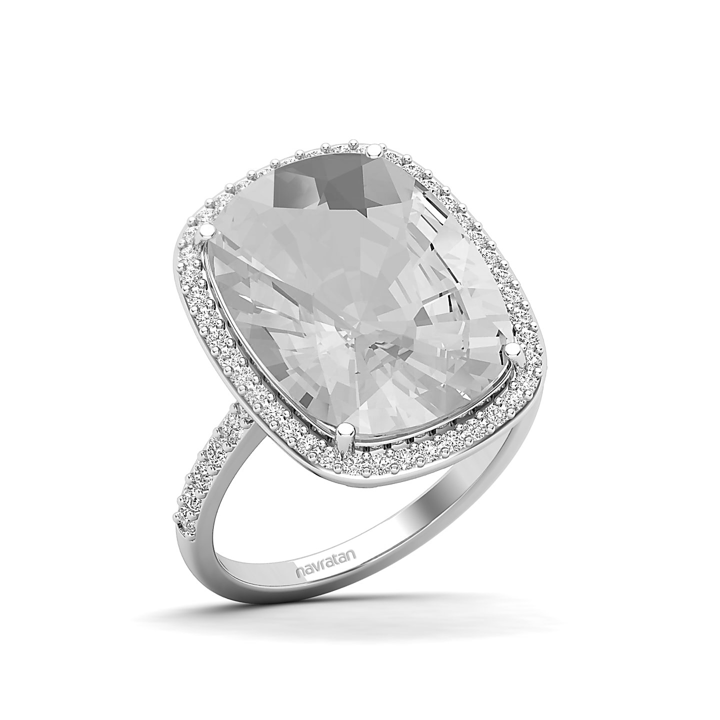 Whimsical Glow White sapphire ring