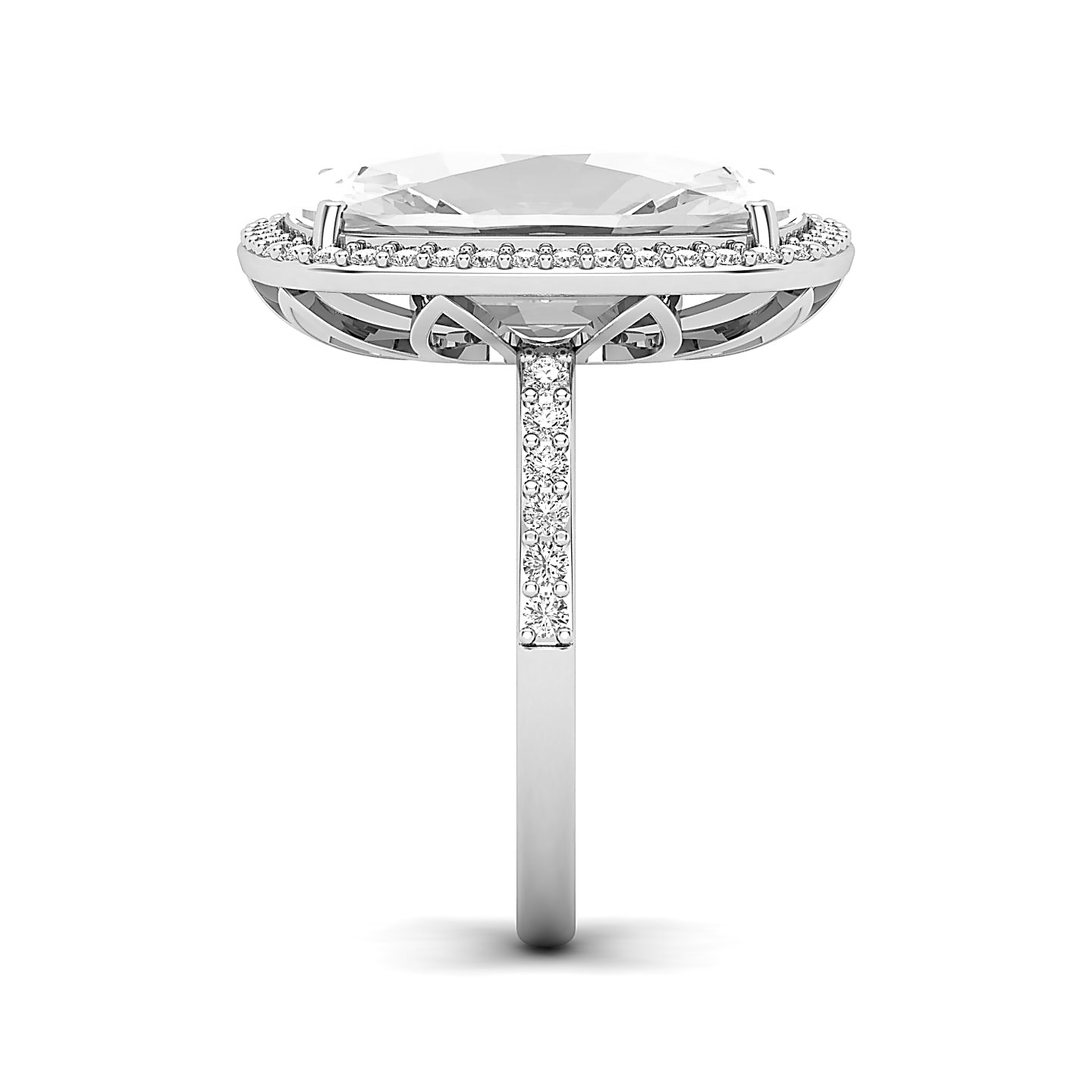 Whimsical Glow White sapphire ring