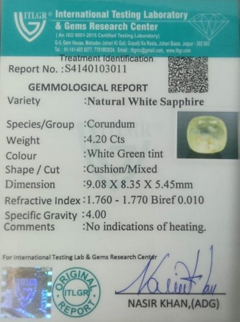 White Sapphire - 2.57 Carat