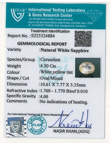 White Sapphire - 4.5 Carat