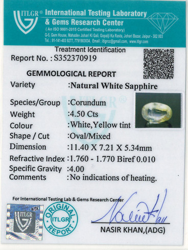White Sapphire - 4.5 Carat