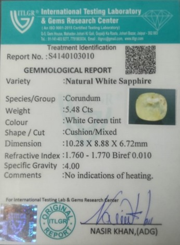 White Sapphire - 5.48 Carat