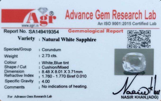 White Sapphire - 2.73 Carat