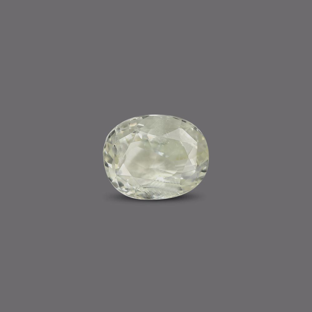 White sapphire- 5.92 Carat