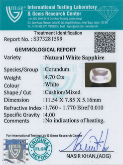 White Sapphire - 4.7 Carat