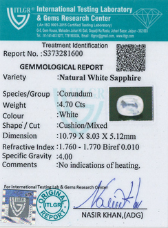 White Sapphire - 4.7 Carat