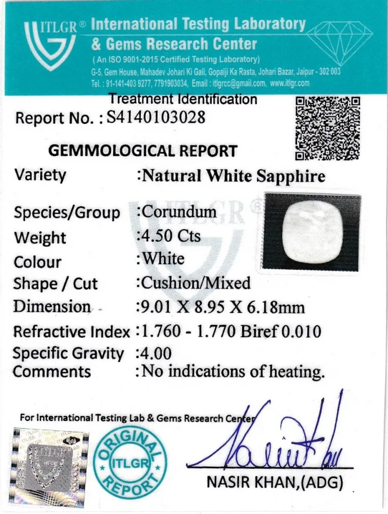 White Sapphire - 4.5 Carat