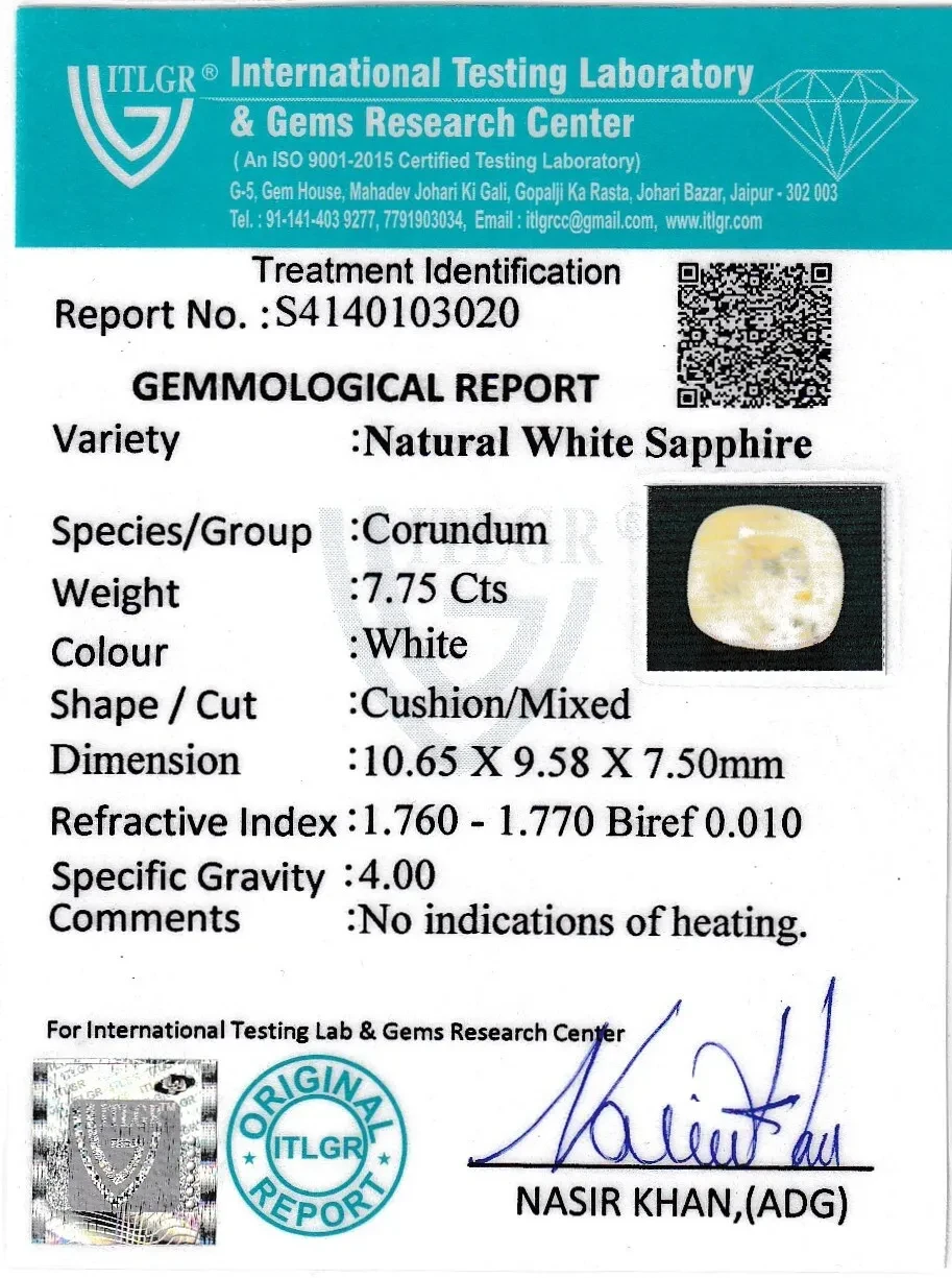 White Sapphire - 7.75 Carat