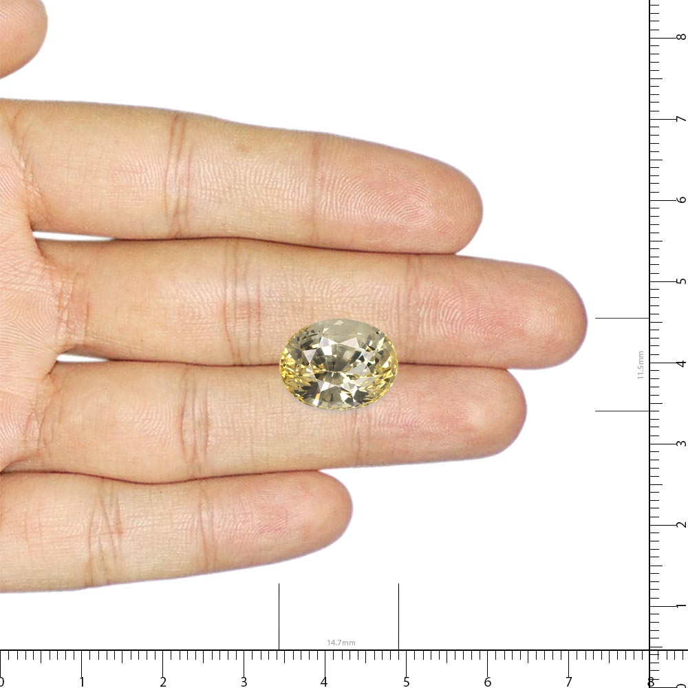 Yellow Sapphire - 12.22 Carat
