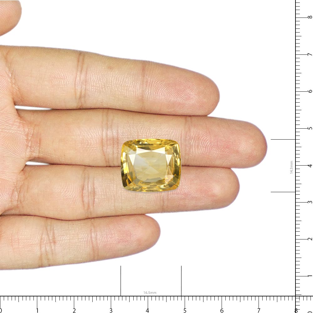 Yellow Sapphire - 17.5 Carat
