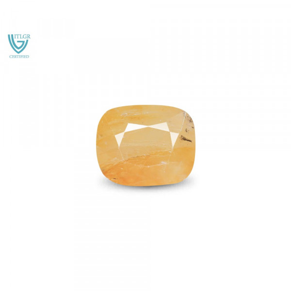 Certified Natural Yellow Sapphire - 6.38 Carat | Navratan.com