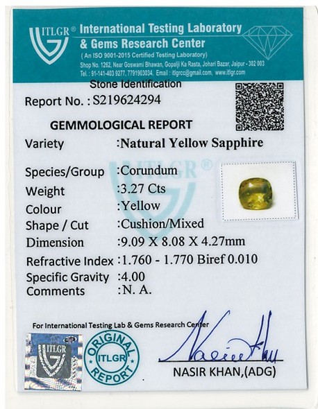 Yellow Sapphire - 8.83 Carat