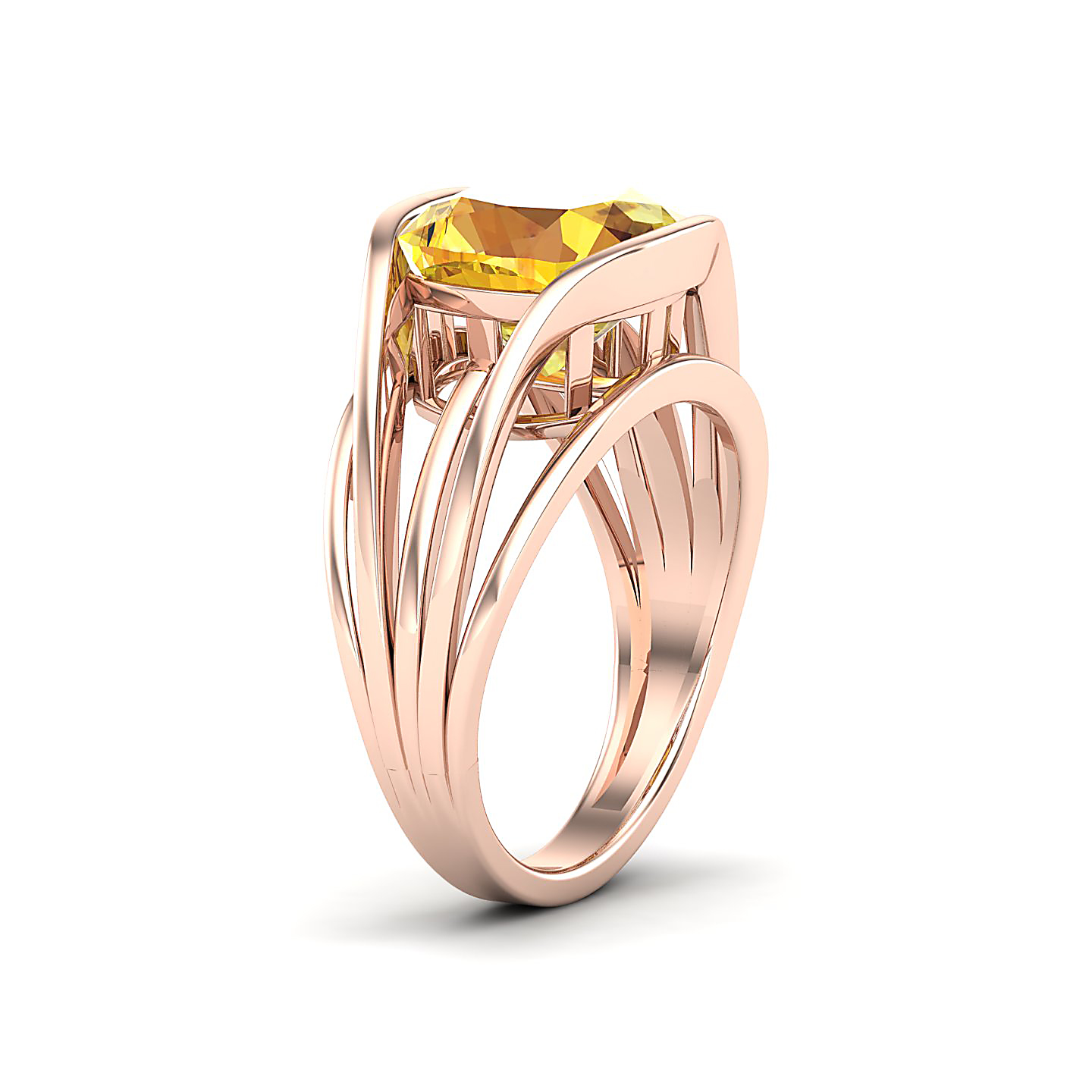 Yellow Sapphire Gold Rings