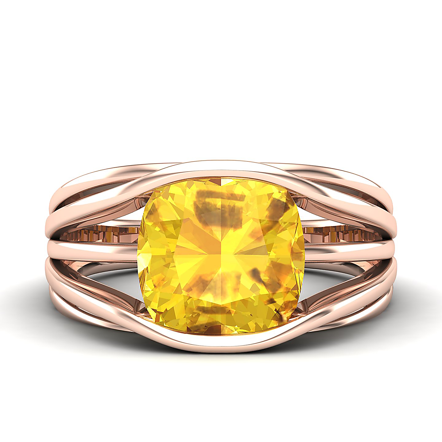 Yellow Sapphire Gold Rings