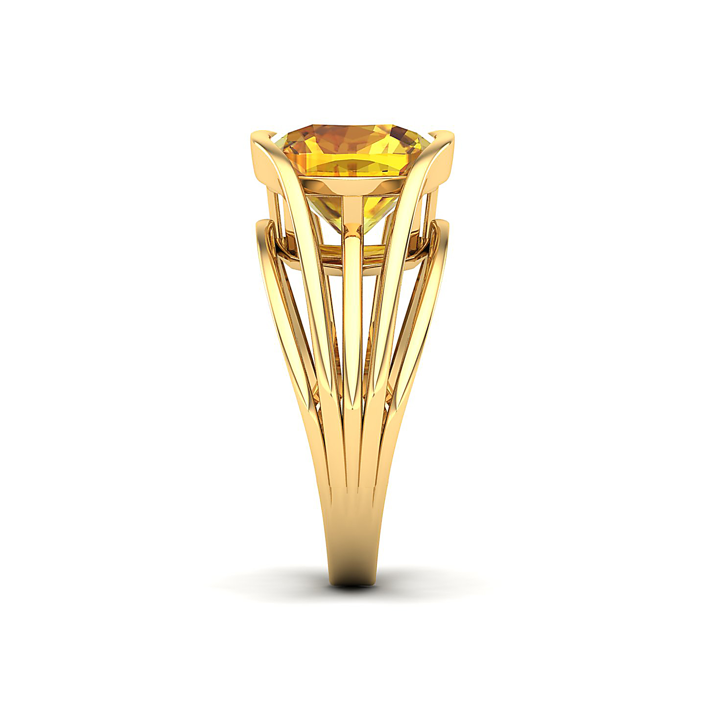 Yellow Sapphire Gold Rings