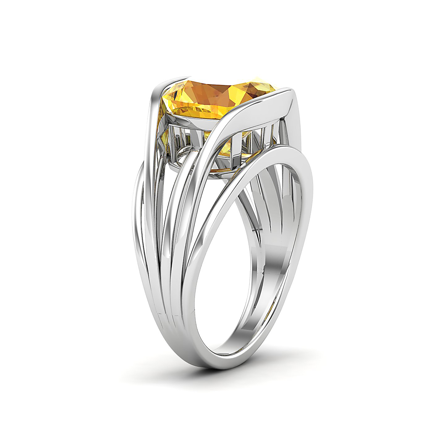Yellow Sapphire Gold Rings