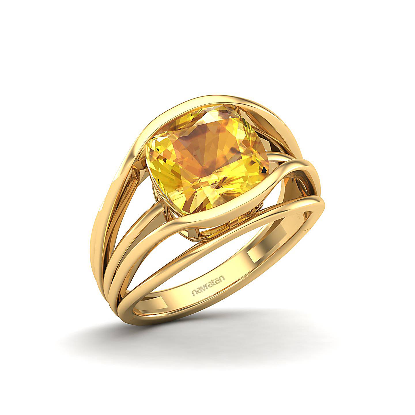 Yellow Sapphire Gold Rings