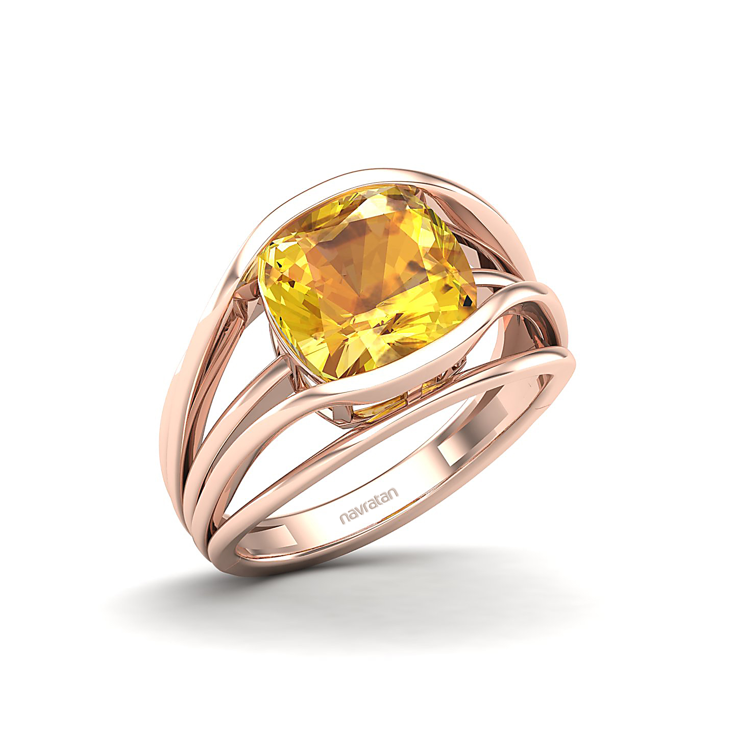 Yellow Sapphire Gold Rings