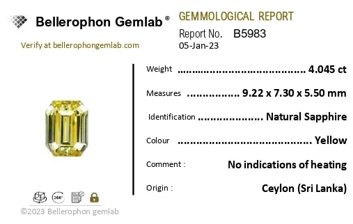 Yellow Sapphire (Pukhraj) - 4.04 Carat