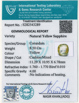 Yellow Sapphire - 8.5 Carat