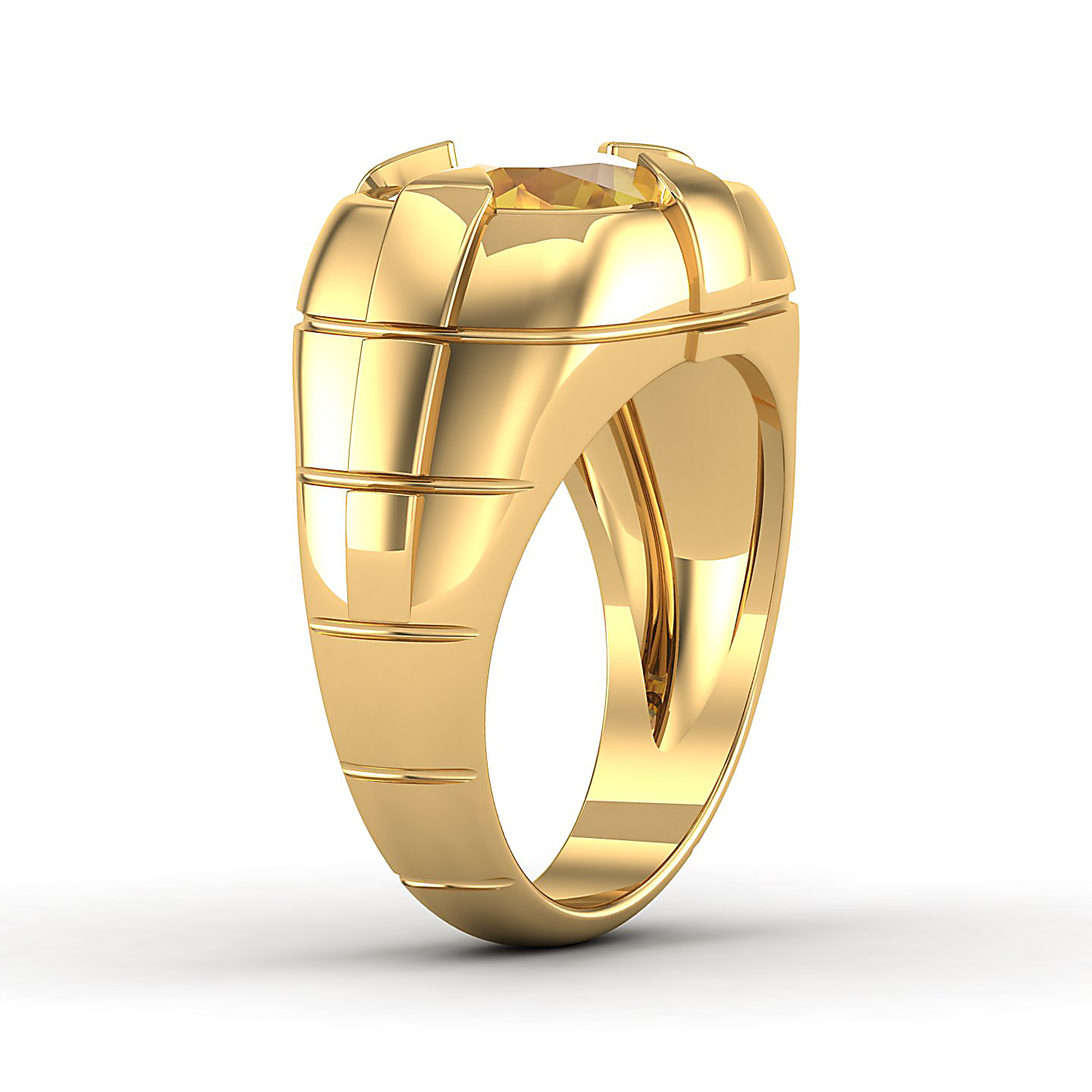 The Entrancing Yellow Sapphire Gold Ring