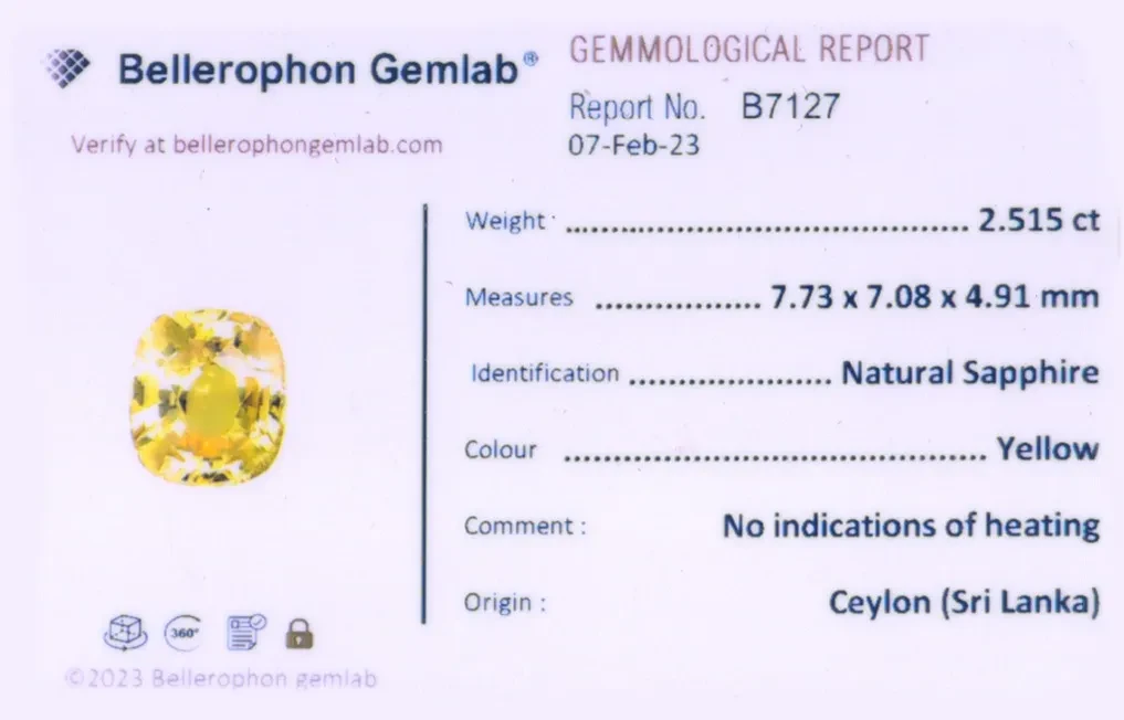 Yellow Sapphire (Pukhraj Stone) - 2.51 Carat