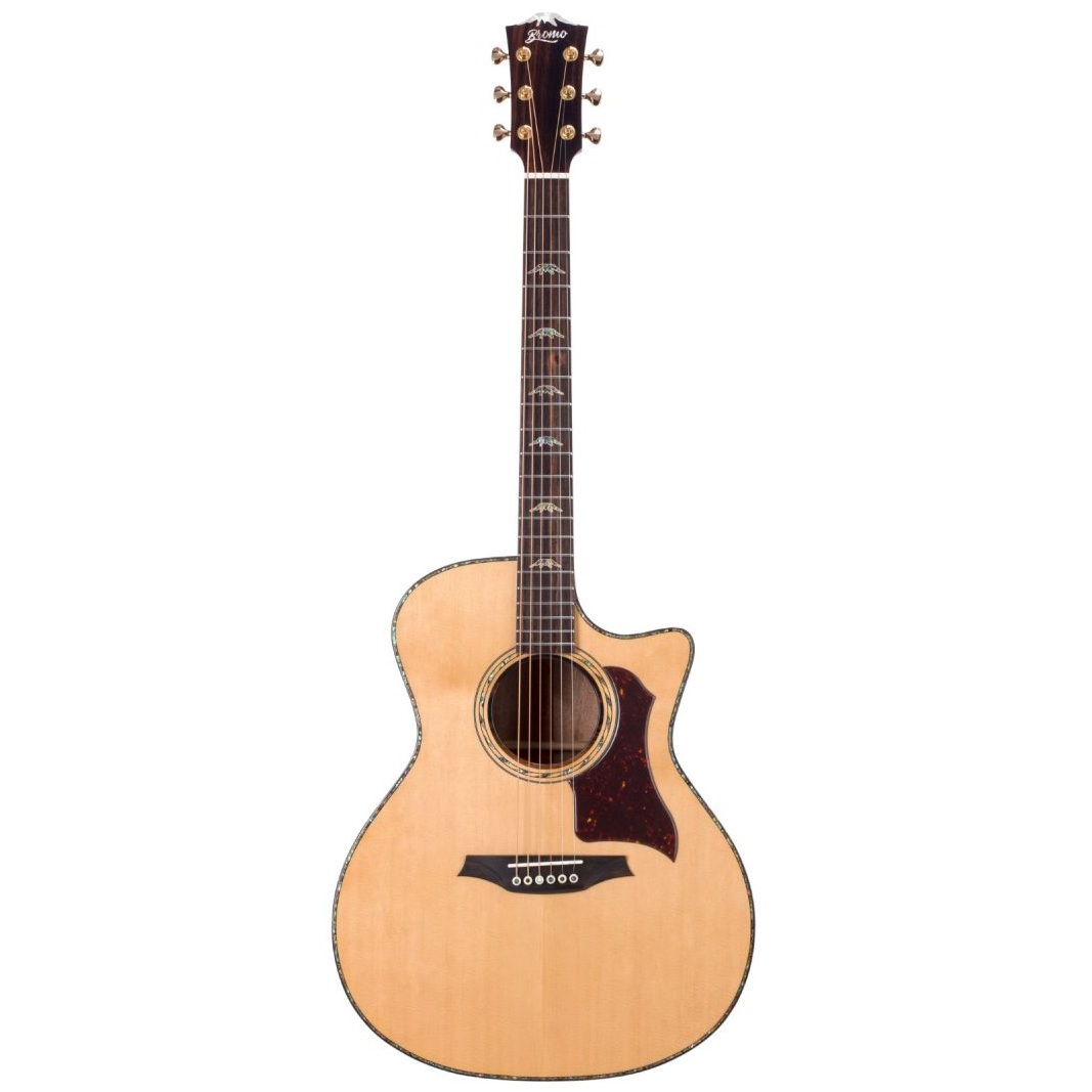 Bromo BAN2CE Denali Acoustic Electric Solid top Grand Auditorium Cutaway Guitar online in India at johnsmusicin at the lowest price Online price in India