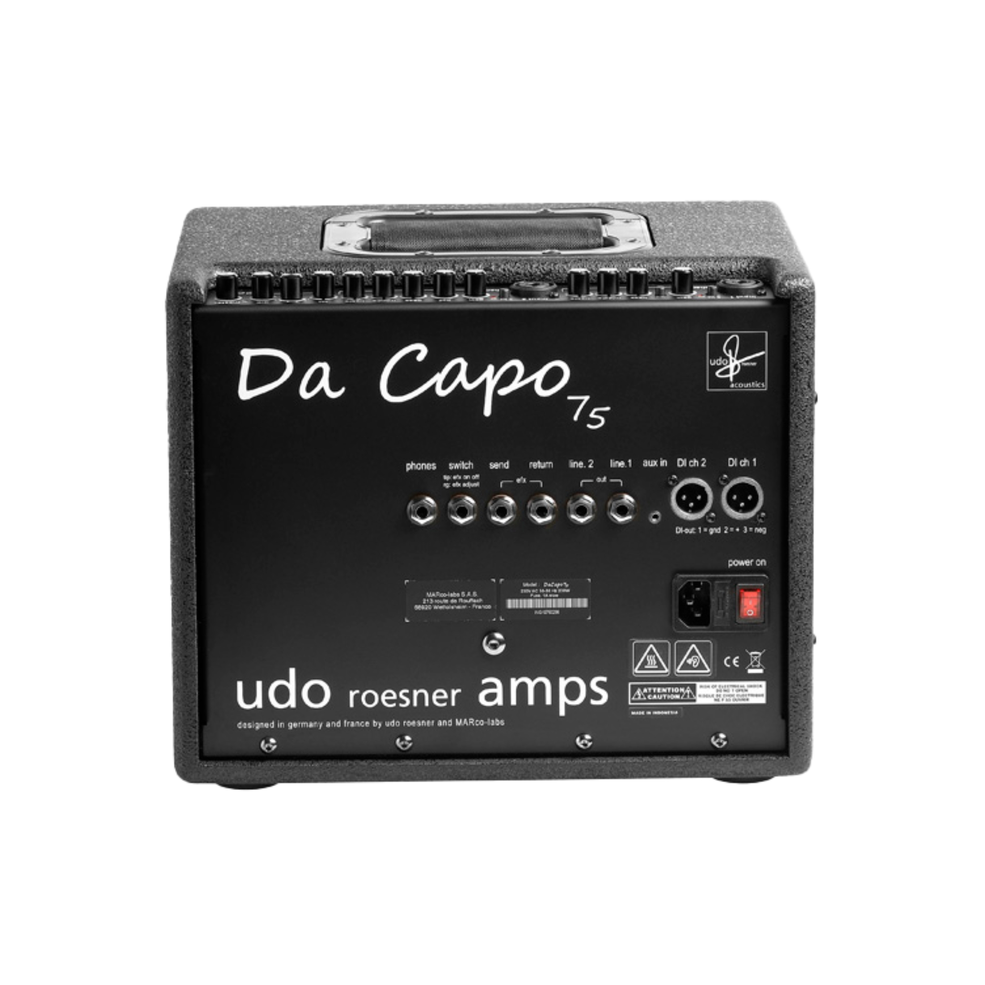 Udo Roesner Da Capo 75 Acoustic reference amplifier online in India at johnsmusicin at the lowest price Online price in India