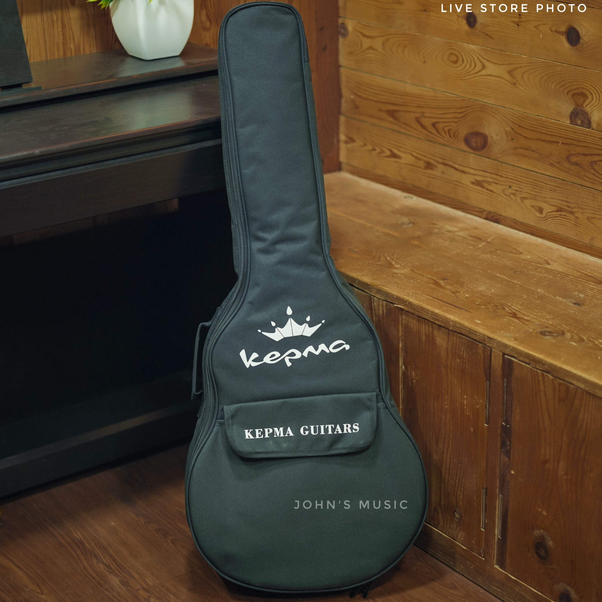 Kepma A1Ce Semi Acoustic Guitar - Glossy Black