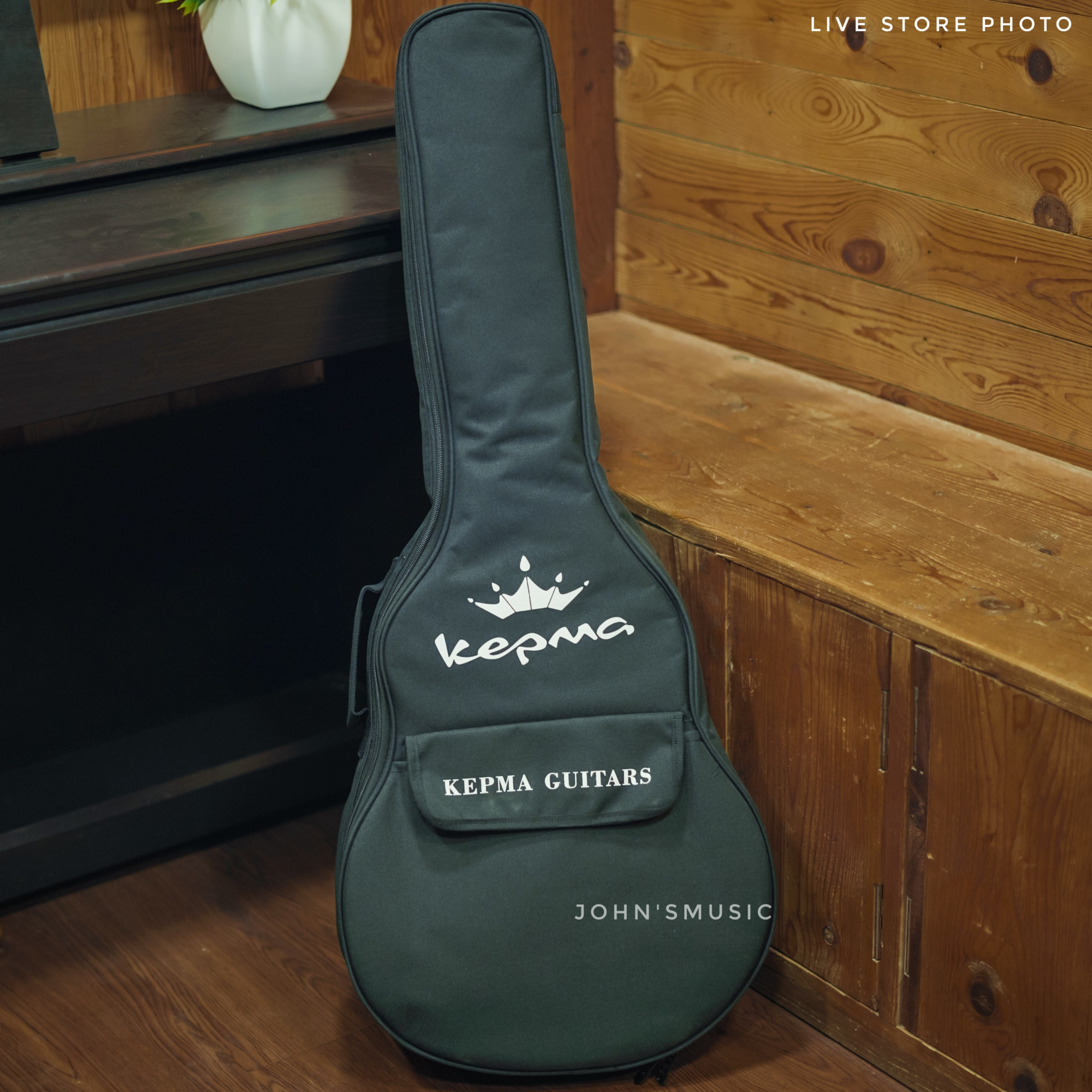 Kepma EAC Acoustic Guitar - Black Matt