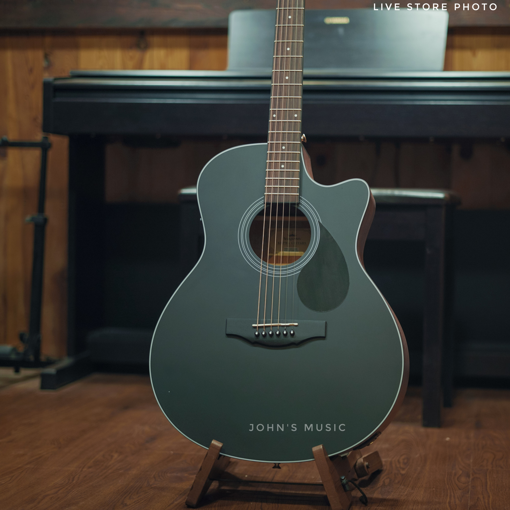 Kepma A1ce acoustic guitar matt black