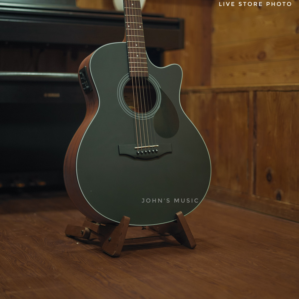 Image of Kepma A1Ce Pro Semi Acoustic Guitar Matt -Black Matt