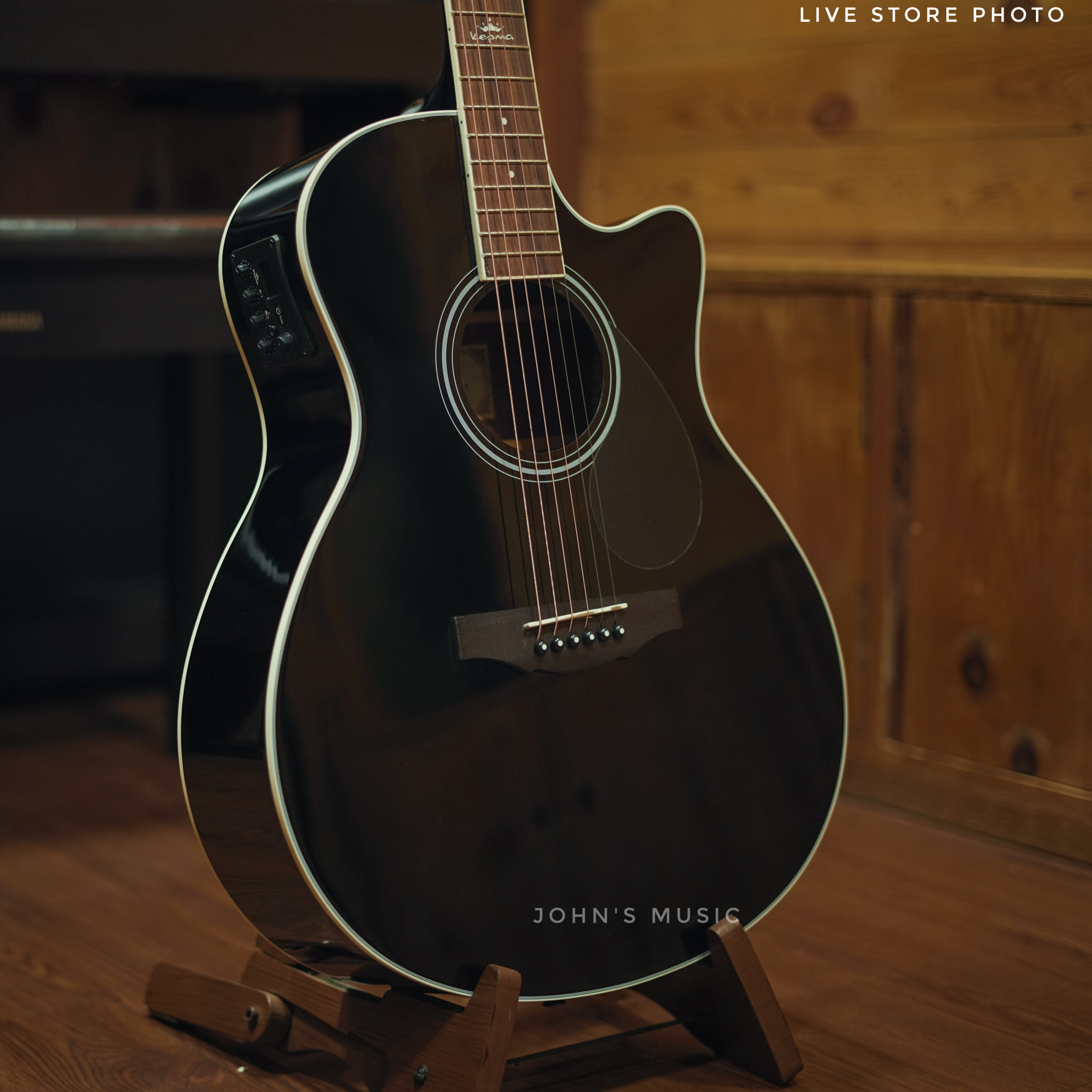 Kepma A1ce Acoustic Guitar Black for beginnersKepma A1ce Acoustic Guitar Black for beginners