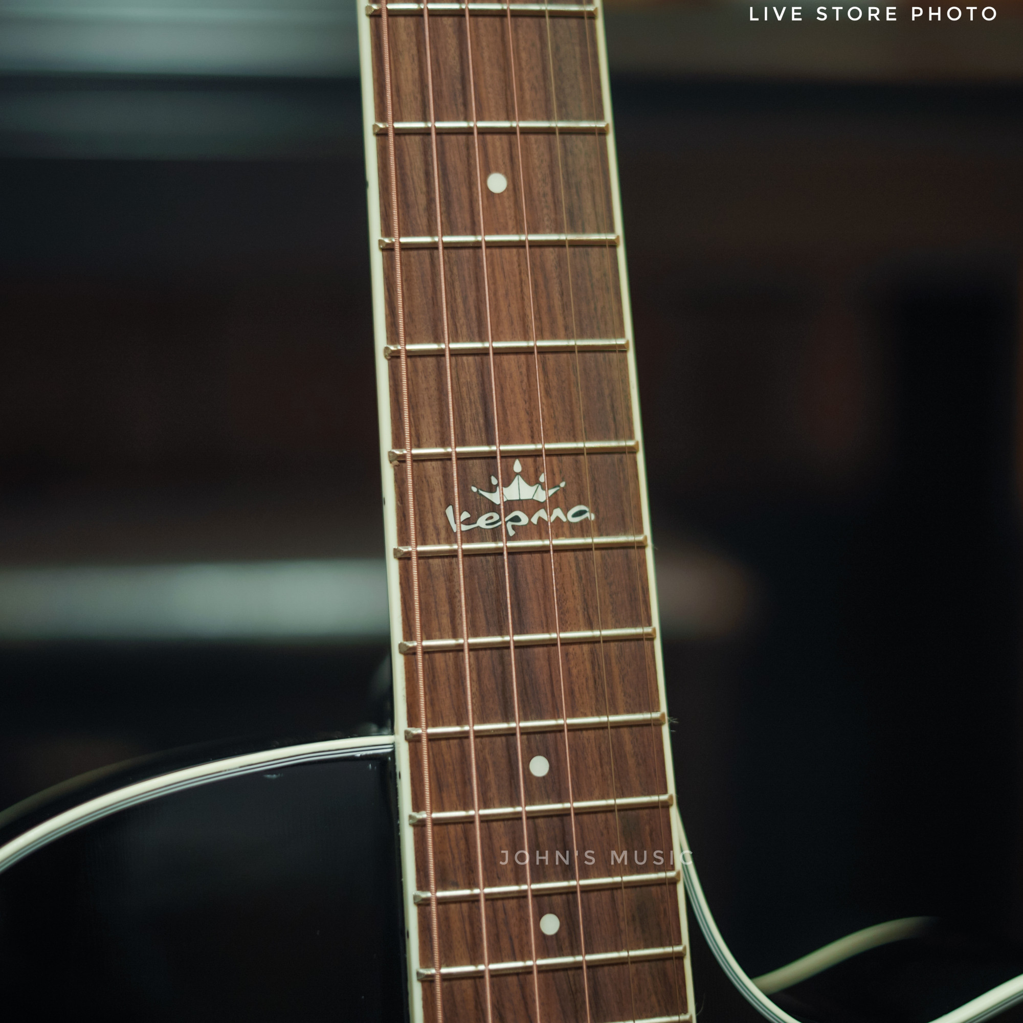 Kepma A1ce Acoustic Guitar Black for beginners