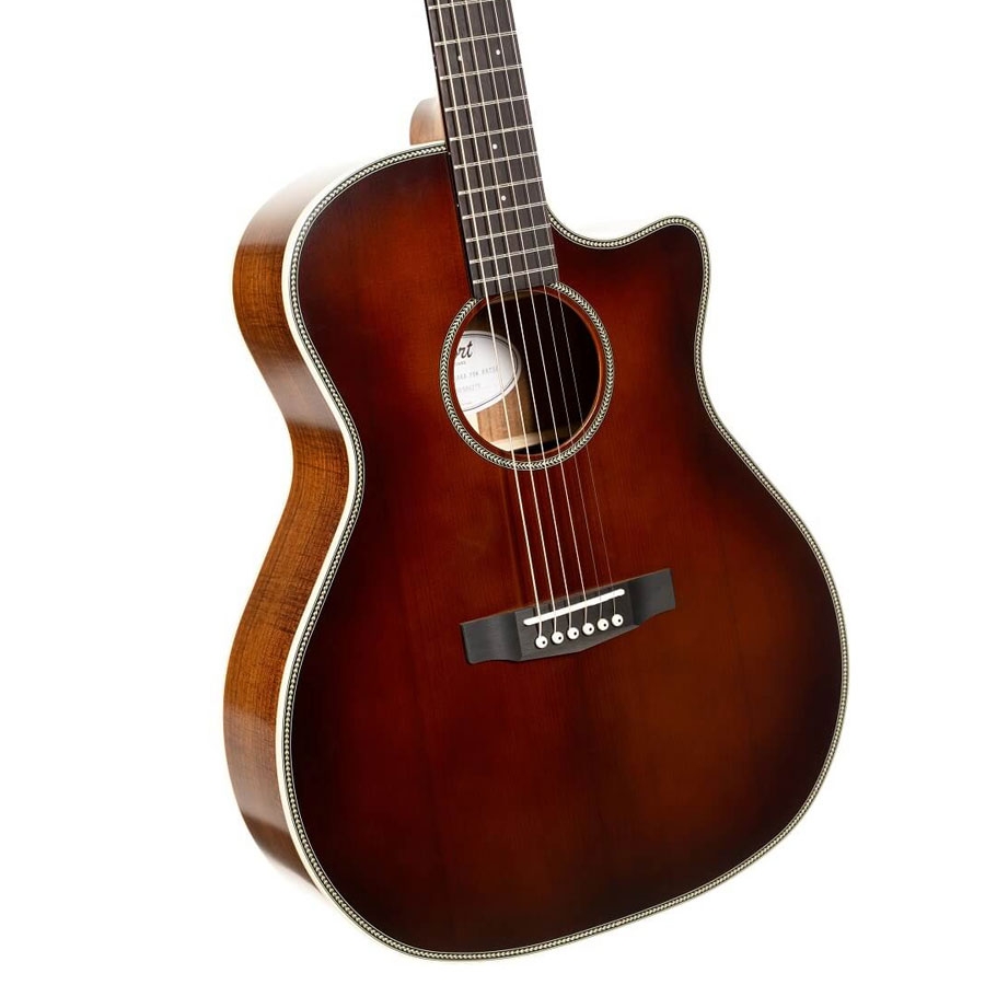 Cort Essence GA4 Special Electro Acoustic Guitar Brown Burst Semi Gloss online in India at johnsmusicin at the lowest price Online price in India