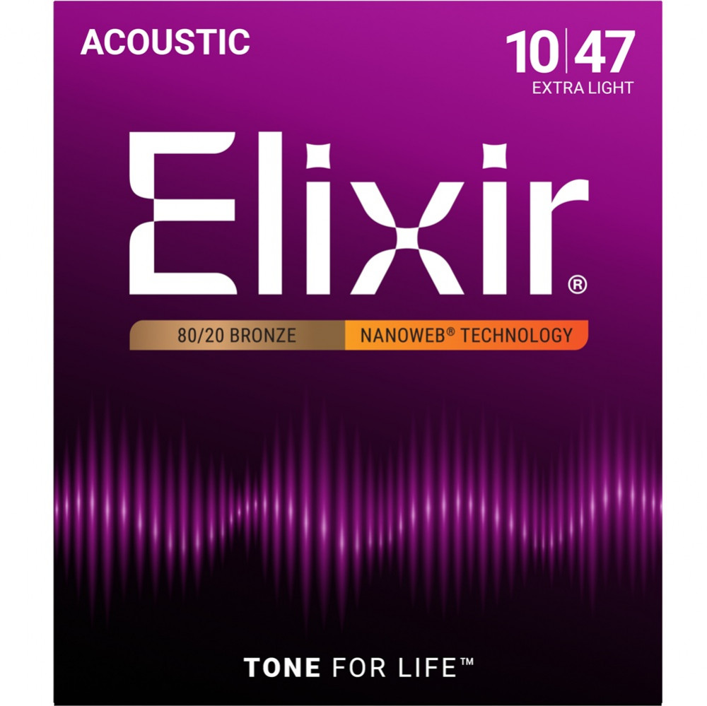 Image of Elixir 11002 Acoustic Strings Set 10-47